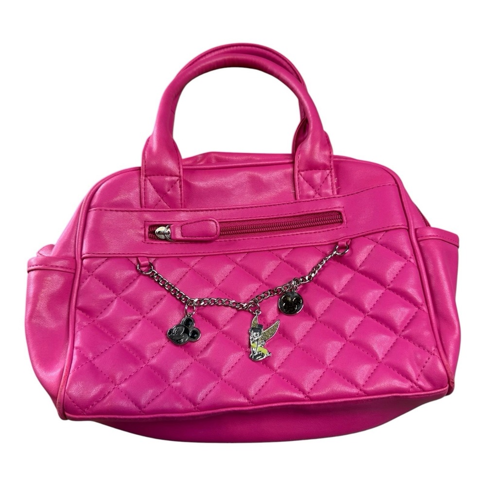 Disney Tinker Bell Pink Quilted Medium Handbag